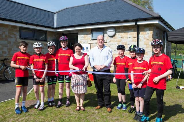 Family cycle day and opening of the new building at Brooksbank High Cycling Track, Elland. Opening by coun Dot Foster and HT Kevin McCallion