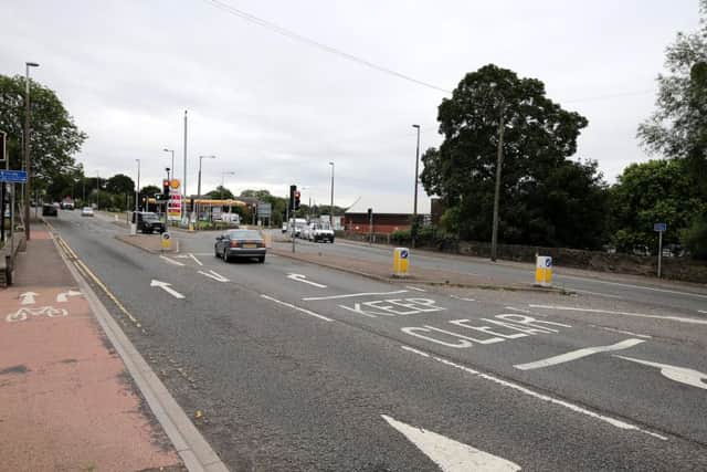 Cooper Bridge junction / Three Nuns roundabout at Mirfield.
