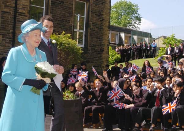 Her Majesty the Queen during her visit to Halifax High School, prior to leaving.