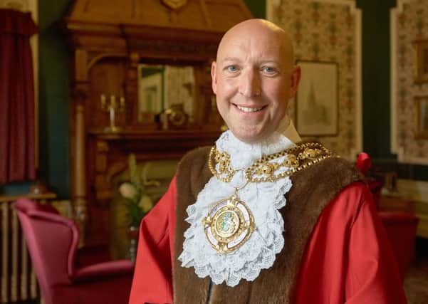 The new Mayor of Calderdale Coun Howard Blagbrough.