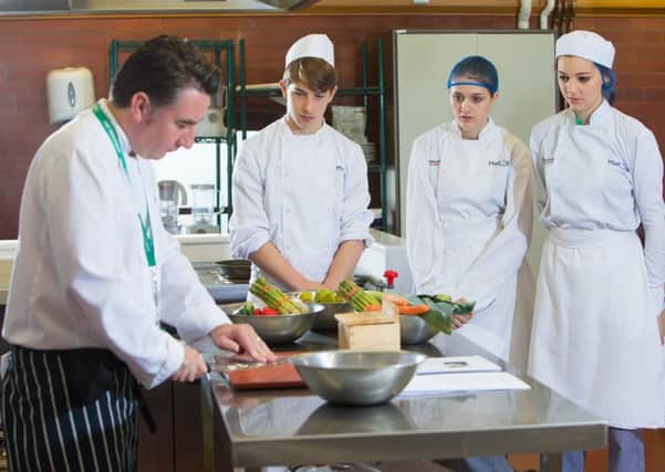 Students from the Professional Cookery course at Maltings College