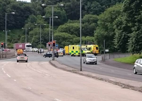 A number of vehicles were involved in a crash on the A629 at Halifax.