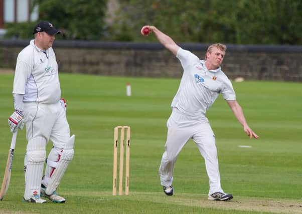 Actions from Elland v Honley cricket, at Elland CC. Pictured is Robin Broom