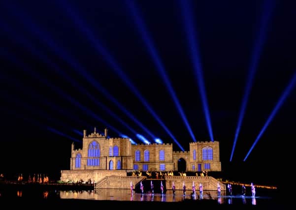 One of the many light shows during the spectacular performance, Kynren. Picture: Ian Day