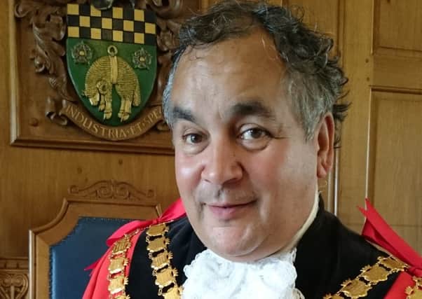 A part of the Mayor of Skipton's chain of office was found at The Shay in Halifax after it was lost during the town's Yorkshire Day celebrations.