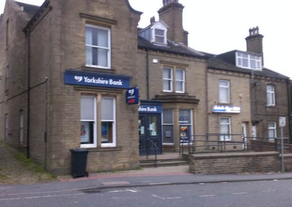 Yorkshire Bank in Queensbury will close today.