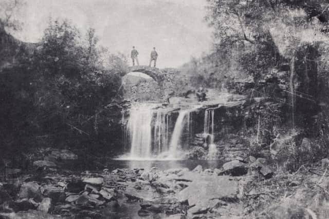 Lumb Falls near Sowerby Bridge 100 years ago. Photo provided by Pennine Horizons