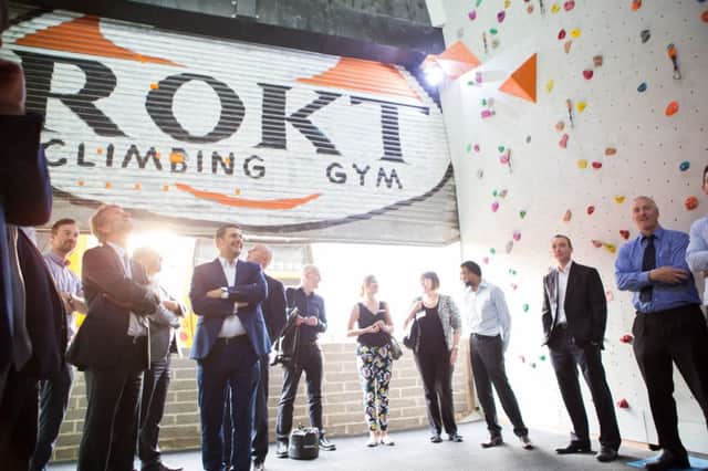 Business for Calderdale visit Rokt Climbing Gym and Millers Bar, for the launch of pHure Gin.