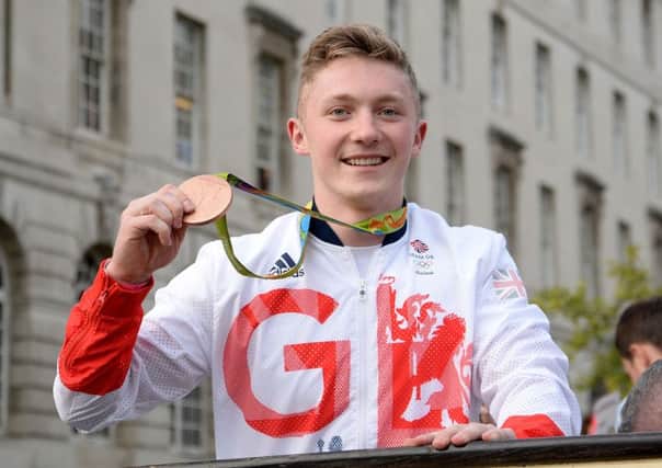 Nile Wilson during the homecoming parade. PIC: PA