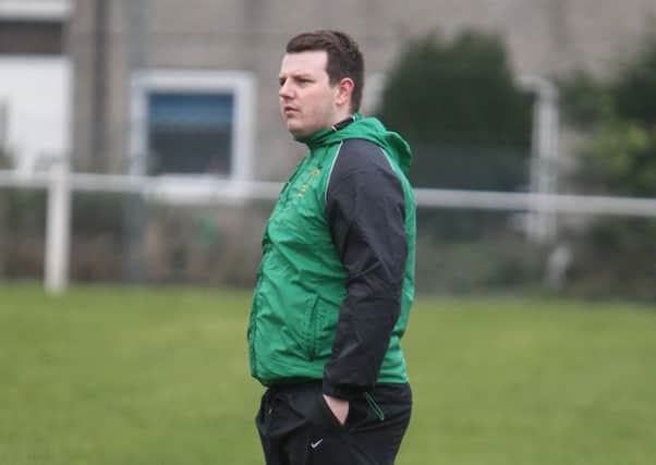 Actions from the Saturday football, Halifax Irish v Wakefield City at Natty Lane, Illingworth
Pictured for Irish is new manager Chris Ellerby