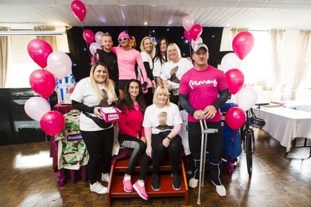 Fun day and football fundraiser im memory of Alex Steele at Elland Cricket Club. Organisers, back from left, Richard Cade, Mush Cade, Jodi Brocklehurst, Nicky Broadbent and Diane Whitehead. Front, Sarah Taylor, Riona Kelly, Cheryl Shaw-Peters and Keith Mason.