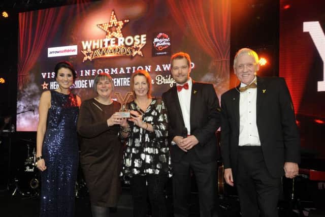 The White Rose Awards, Harrogate..Winners of the Visitor Information award..Hebden Bridge Visitor Centre..21st November 2016 ..Picture by Simon Hulme