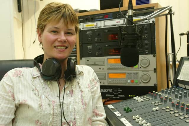 New Radio Calderdale chairperson and membership secretary, Rachel Fisher-Ives.
Radio Calderdale studio, Calderdale Royal Hospital, Halifax.