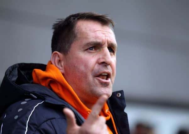 Barnet v Hartlepool United
English League Football - Sky BET League Two
The Hive Stadium, Edgware, England.
5th March 2016

Barnet Manager Martin Allen during the 3-1 home defeat.

Picture by Dan Westwell