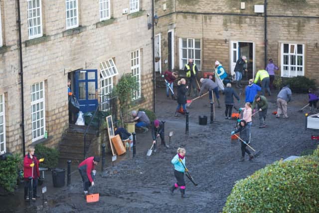The big clean-up begins the day after Boxing Day floods, Sowerby Bridge 2015