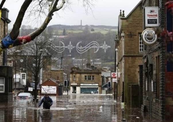The extent of the last time Hebden Bridge was hit by major flooding