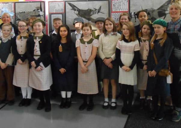 Bailiffe Bridge School looked great in wartime costumes