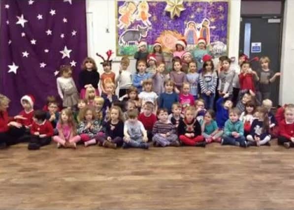 Youngsters at Central Street Infant School, Hebden Bridge, perform their Song for Christmas