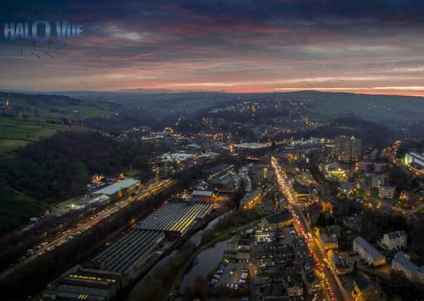 Phil Fearnley, @HaloVue on Twitter, tweeted this video of a sunset over Sowerby Bridge