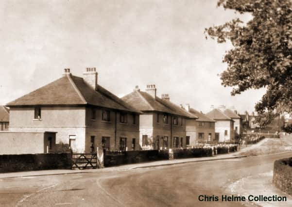 Houses on Deep Lane in Clifton in the 1960s