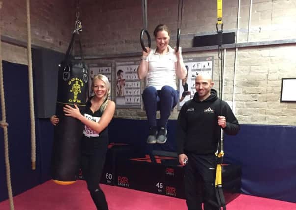 Alicia Tecza (nutrition), Amy Coats (sport therapy) and Richard Grattan (private coach) at R G Strength & Physique