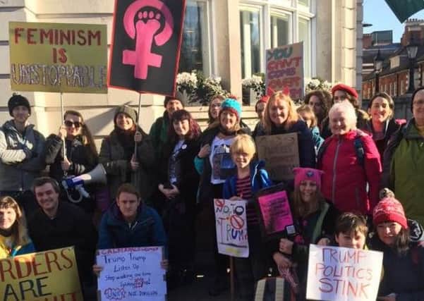 Twenty four Calderdale residents made the trip to London for the Womens March