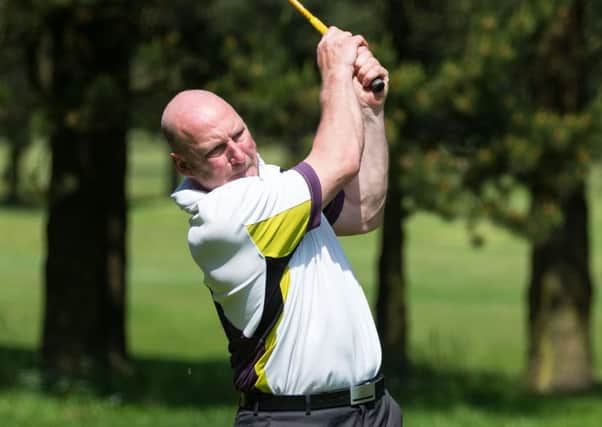 Hx-Hudds Scratch Team Championship, at West End GC. Pictured is John Lawton