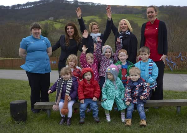 Children and staff from The Ark Nursery in Mytholmroyd