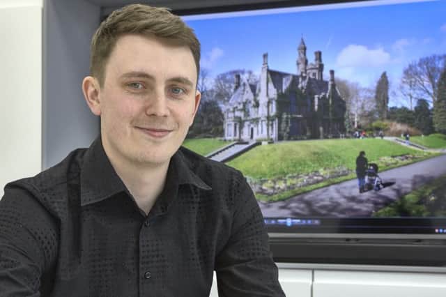 Jamie Murphy has spent 100 hours recreating a 3D model of Manor Heath Mansion from old blueprints.