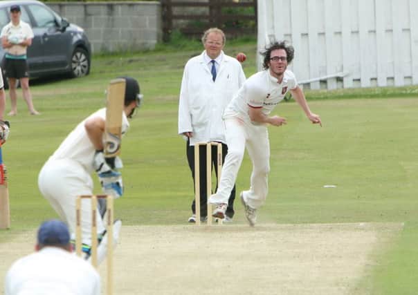 Cricket - Illingworth v Addingham.
Luke Brooksby bowls for Illingworth.