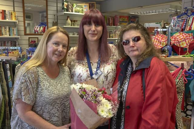 Money raised for RSPCA volunteers after purses stolen. Joanne Johnson, Sarah Pickersgill and Julie Stevenson