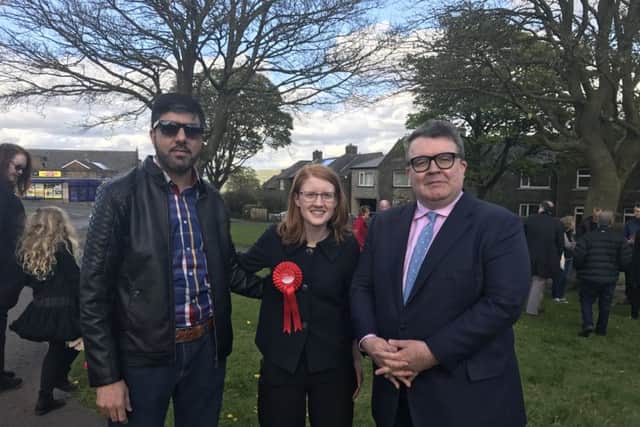 Chaudhry Umar sent us this shot of him with Holly Lynch and Tom Watson as the general election campaign for underway in Halifax.