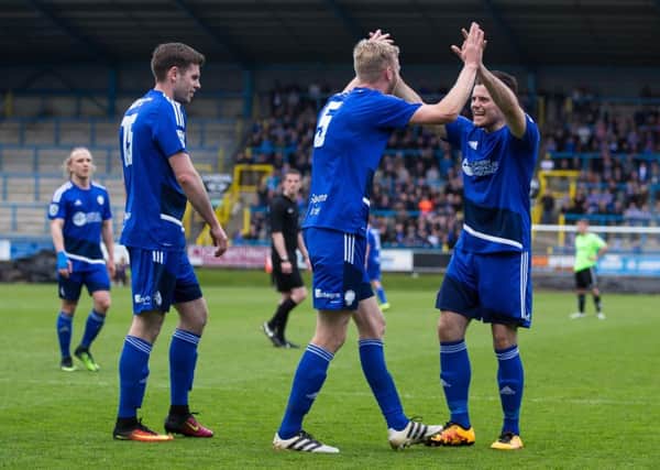 Actions from FC Halifax Town v Curzon Ashton, at the MBI Shay Stadium