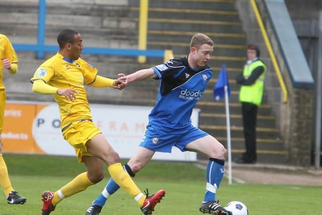 Actions from the play-offs, FC Halifax Town v Gainsborough at the Shay, Halifax