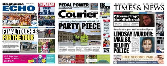 Halifax Courier, Brighouse Echo, Hebden Bridge Times & Todmorden News: Calderdale's trusted newspaper brands