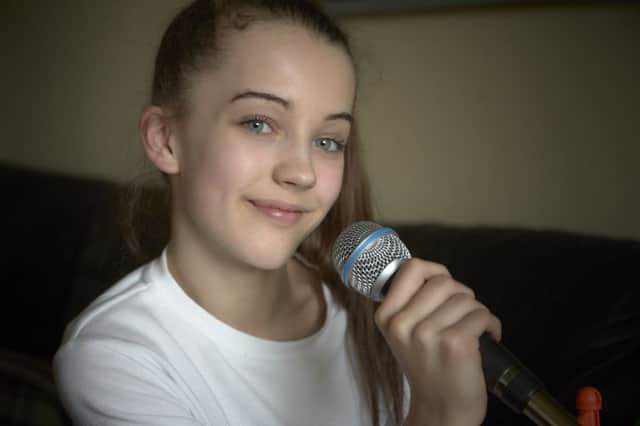Ellie Ferguson,12, who has got to the next round of a 'Teen Star' competition.