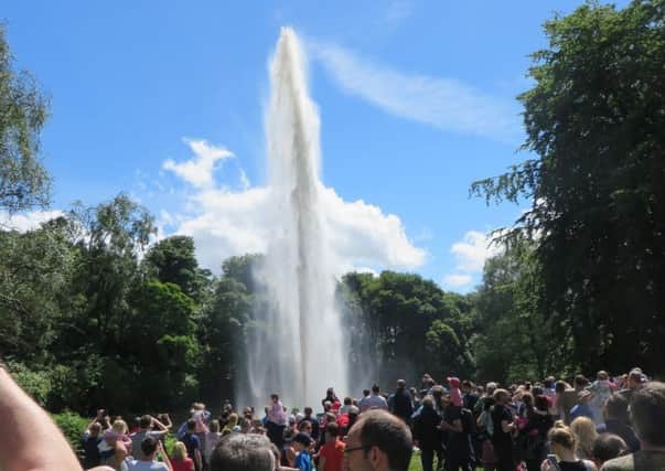 It is hoped the fountain will reach a height of over 100ft