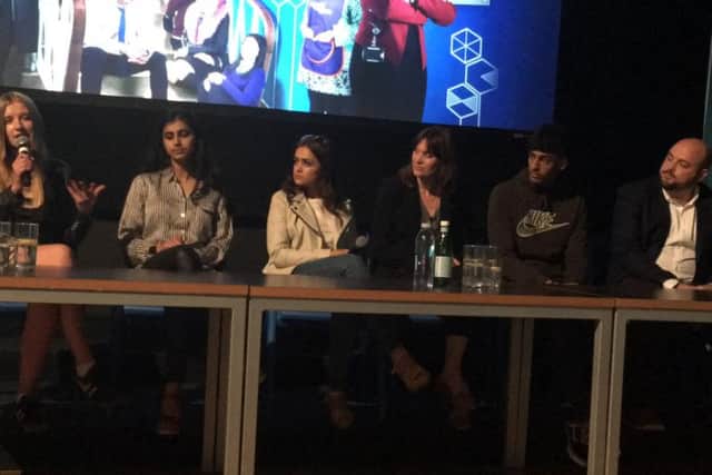 Some of the cast at Thursday night's screening of Ackley Bridge