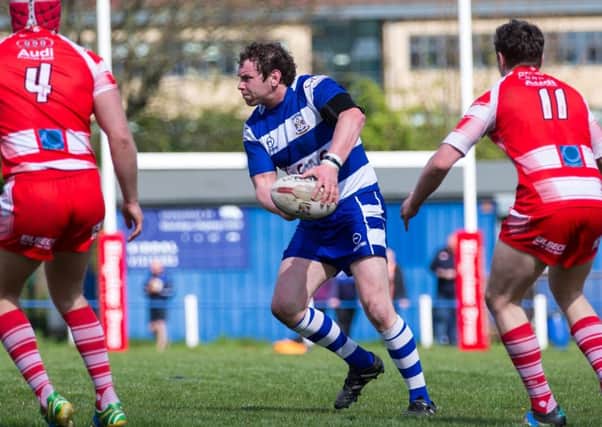 Actions from Siddal v Kells, at Chevinedge. Pictured is Gareth English