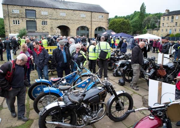 The Rotary Club of Sowerby Bridge Classic Bike and Scooter Show, at Sowerby Bridge Wharf, attracted a record number of visitors
