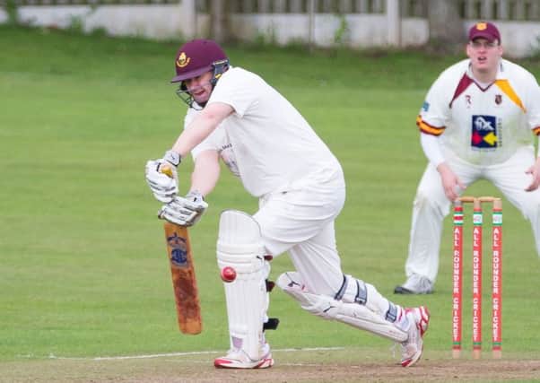 Actions from Lightcliffe v Illingworth cricket, at Lightcliffe CC. Pictured is Colin Saunders