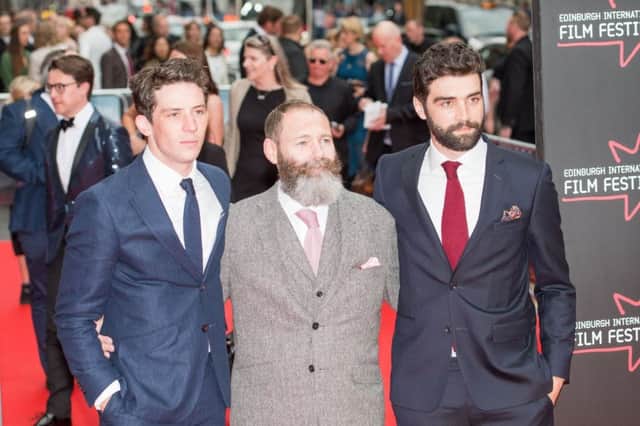WWW.IANGEORGESONPHOTOGRAPHY.CO.UK
Picture: Josh O'Connor,Francis Lee Alec Secareanu
TYPE: OPENING NIGHT GALA (RED CARPET)
TITLE: GOD'S OWN COUNTRY 
(UK PREMIERE )