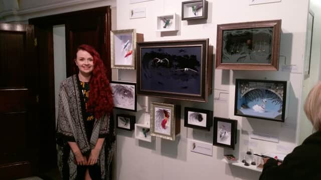 Lucy Jean Green at the art and photograph exhibition