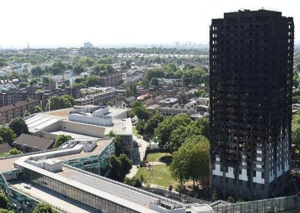 The aftermath of the Grenfell Tower disaster