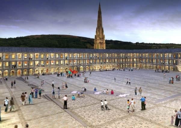 Artists' impression of the new look revamped Halifax Piece Hall