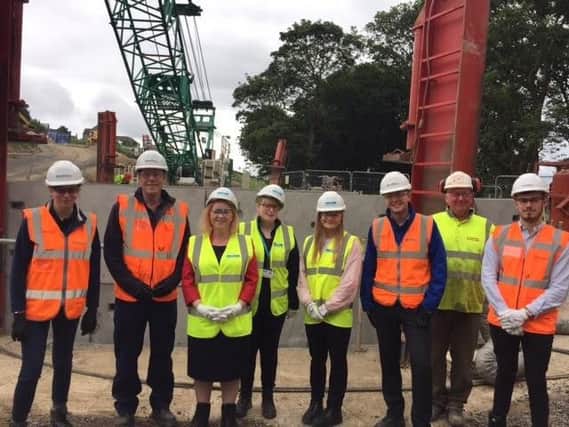 Judith Cummins, MP for Bradford South, visited Yorkshire Waters investment scheme in Queensbury