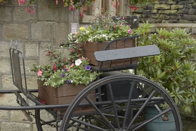 Heritage touch: Planted up outside the Waggon and Horses