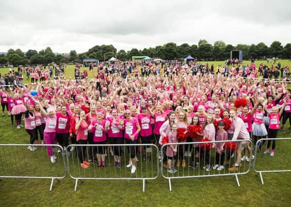 Race For Life - Pretty Muddy, Savile Park. Warm-up.