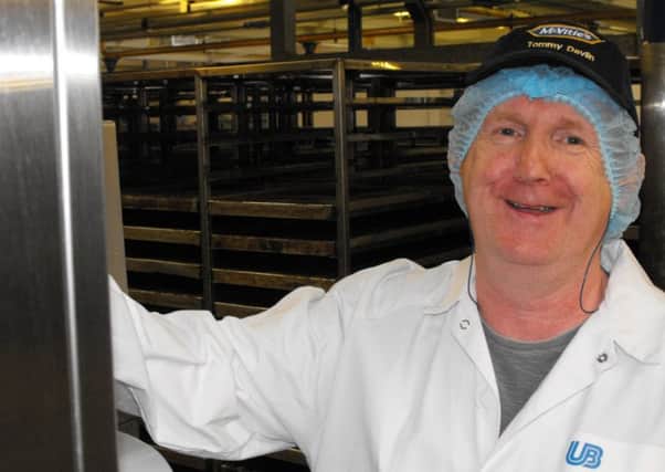 Service: Tommy Devlin has worked at McVities in Halifax for four decades