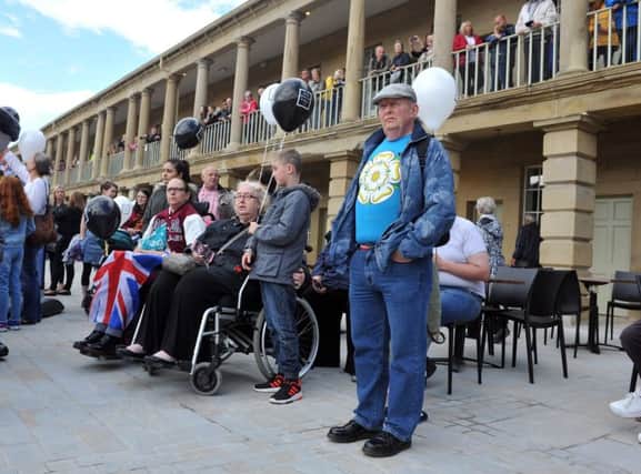 1 August 2017......     Reopening of the Piece Hall  in Halifax on Yorkshire Day. Picture Tony Johnson.